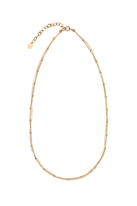 14K Gold Filled Handmade 3.4x50mmCableChain with 1.3x400mmBallCurveChain&amp;plateCablechain Necklace[Firenze Jewelry] 피렌체주얼리